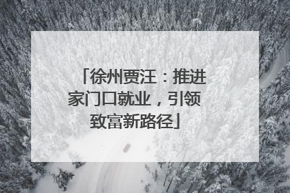 徐州贾汪：推进家门口就业，引领致富新路径