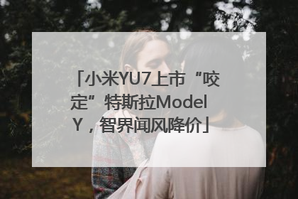 小米YU7上市“咬定”特斯拉Model Y，智界闻风降价