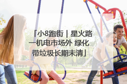 小8跑街｜星火路一机电市场外 绿化带垃圾长期未清
