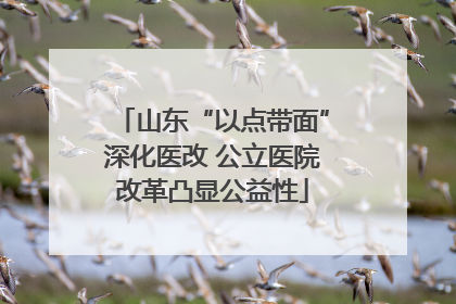 山东“以点带面”深化医改 公立医院改革凸显公益性
