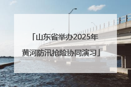 山东省举办2025年黄河防汛抢险协同演习