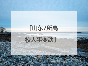 山东7所高校人事变动