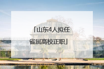 山东4人拟任省属高校正职