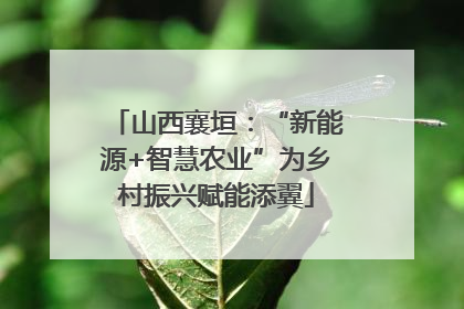 山西襄垣：“新能源+智慧农业”为乡村振兴赋能添翼