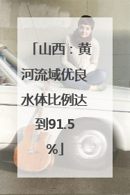 山西：黄河流域优良水体比例达到91.5%