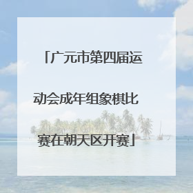 广元市第四届运动会成年组象棋比赛在朝天区开赛
