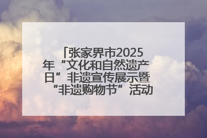 张家界市2025年“文化和自然遗产日”非遗宣传展示暨“非遗购物节”活动在慈利县盛大启幕