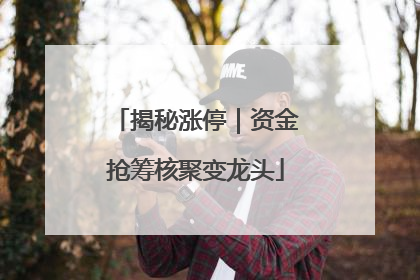 揭秘涨停｜资金抢筹核聚变龙头