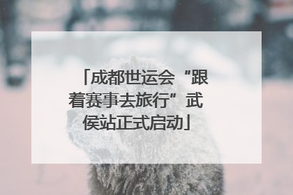 成都世运会“跟着赛事去旅行”武侯站正式启动