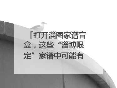 打开淄图家谱盲盒，这些“淄博限定”家谱中可能有你的隐藏身份