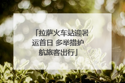 拉萨火车站迎暑运首日 多举措护航旅客出行