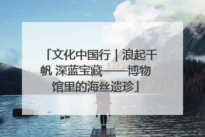 文化中国行｜浪起千帆 深蓝宝藏——博物馆里的海丝遗珍