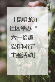 昆明龙江社区举办“六一拾趣 爱伴同行”主题活动