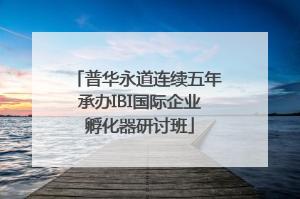 普华永道连续五年承办IBI国际企业孵化器研讨班