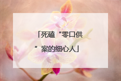 死磕“零口供”案的细心人