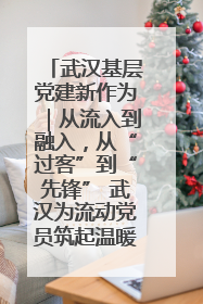 武汉基层党建新作为｜从流入到融入，从“过客”到“先锋” 武汉为流动党员筑起温暖之家