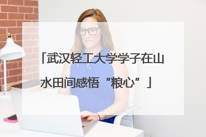 武汉轻工大学学子在山水田间感悟“粮心”