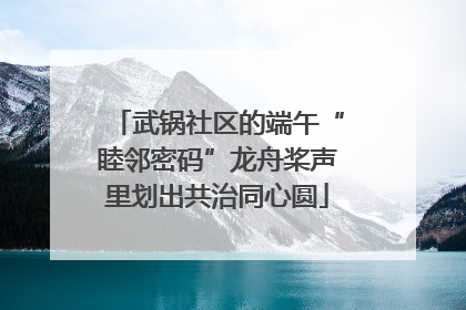 武锅社区的端午“睦邻密码”龙舟桨声里划出共治同心圆