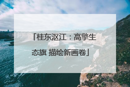 桂东沤江：高擎生态旗 描绘新画卷