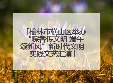 榆林市横山区举办“粽香传文明 端午颂新风”新时代文明实践文艺汇演