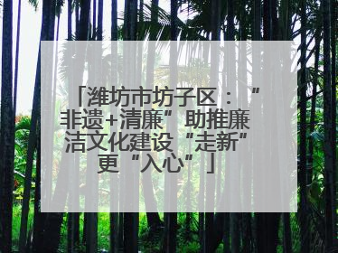 潍坊市坊子区：“非遗+清廉”助推廉洁文化建设“走新”更“入心”
