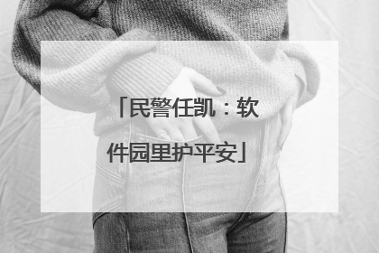民警任凯：软件园里护平安