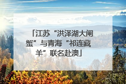 江苏“洪泽湖大闸蟹”与青海“祁连藏羊”联名赴澳