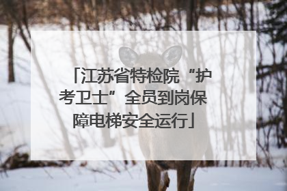 江苏省特检院“护考卫士”全员到岗保障电梯安全运行