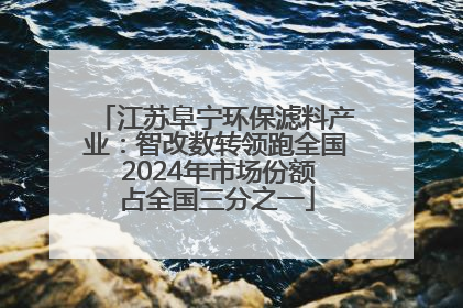 江苏阜宁环保滤料产业：智改数转领跑全国 2024年市场份额占全国三分之一