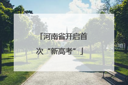 河南省开启首次“新高考”