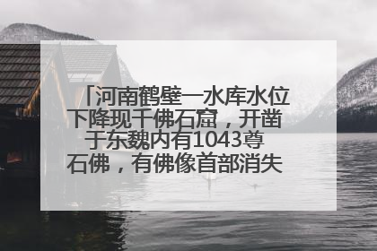河南鹤壁一水库水位下降现千佛石窟，开凿于东魏内有1043尊石佛，有佛像首部消失，水库管理方回应