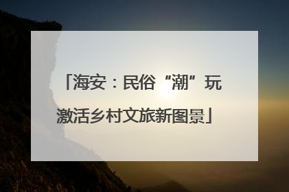 海安：民俗“潮”玩激活乡村文旅新图景