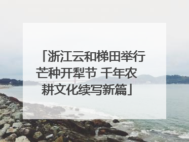 浙江云和梯田举行芒种开犁节 千年农耕文化续写新篇