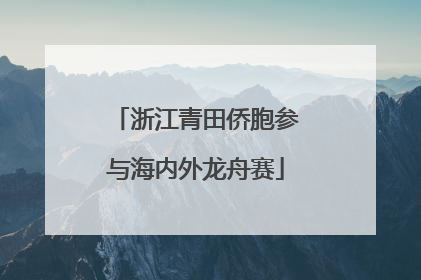 浙江青田侨胞参与海内外龙舟赛