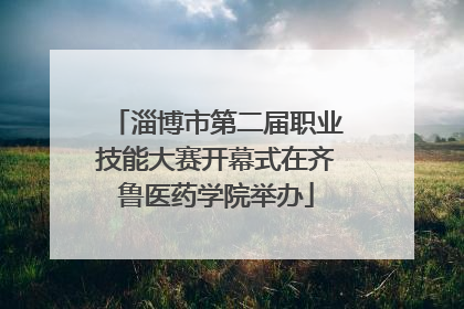 淄博市第二届职业技能大赛开幕式在齐鲁医药学院举办