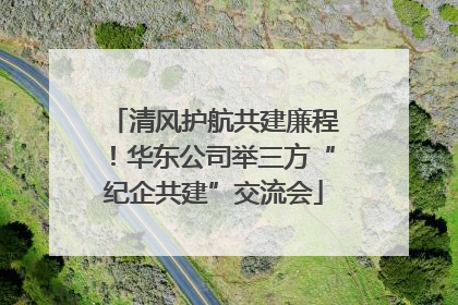 清风护航共建廉程!华东公司举三方“纪企共建”交流会