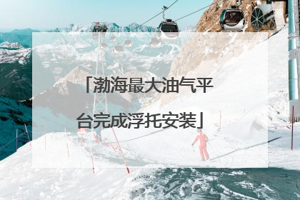 渤海最大油气平台完成浮托安装