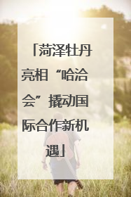 菏泽牡丹亮相“哈洽会”撬动国际合作新机遇