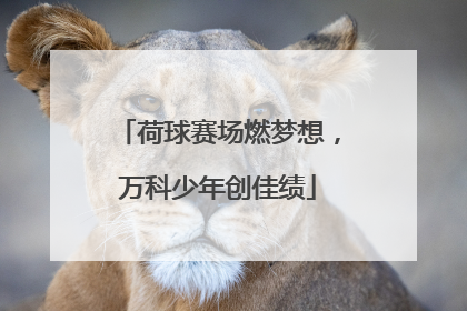 荷球赛场燃梦想，万科少年创佳绩