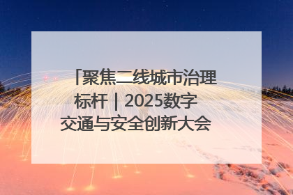 聚焦二线城市治理标杆｜2025数字交通与安全创新大会在保定隆重开幕