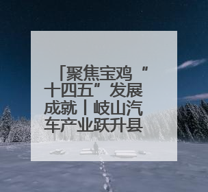 聚焦宝鸡“十四五”发展成就丨岐山汽车产业跃升县域经济首位 产值突破205亿 占规上工业75%