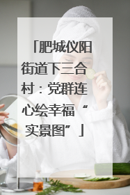 肥城仪阳街道下三合村：党群连心绘幸福“实景图”