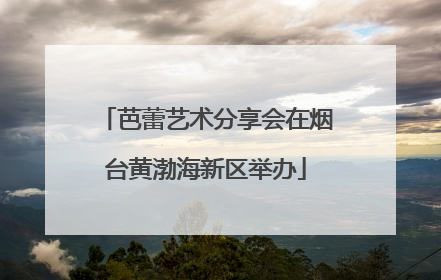 芭蕾艺术分享会在烟台黄渤海新区举办