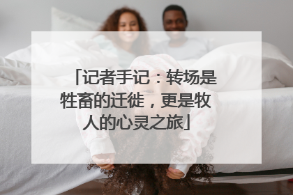 记者手记：转场是牲畜的迁徙，更是牧人的心灵之旅