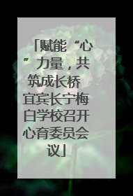赋能“心”力量，共筑成长桥 宜宾长宁梅白学校召开心育委员会议