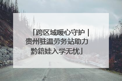 跨区域暖心守护｜贵州驻温劳务站助力黔籍娃入学无忧