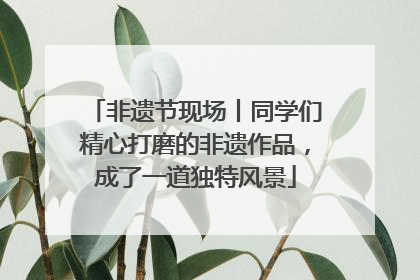 非遗节现场丨同学们精心打磨的非遗作品，成了一道独特风景