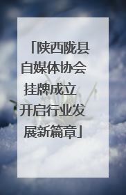陕西陇县自媒体协会挂牌成立 开启行业发展新篇章