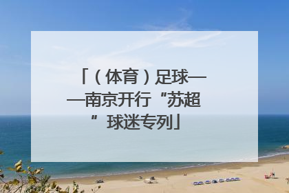 （体育）足球——南京开行“苏超”球迷专列