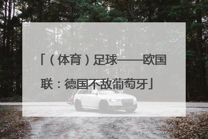 （体育）足球——欧国联：德国不敌葡萄牙